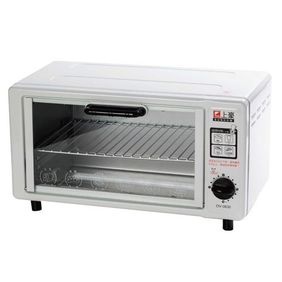 《上豪》8L單旋鈕電烤箱OV-0830