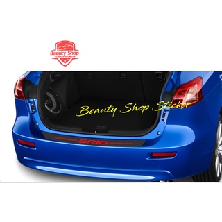 本田 Brio 汽車後備箱保護貼碳貼 3d 碳貼 Honda Brio rs Protector