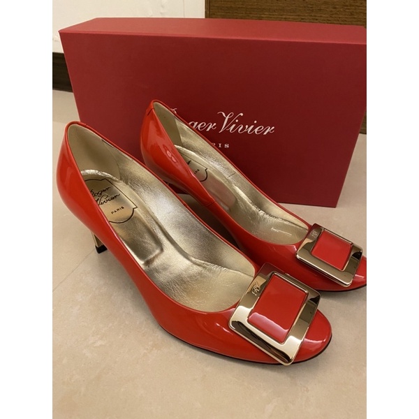 全新Roger Vivier Belle 圓頭銀跟6.5m高