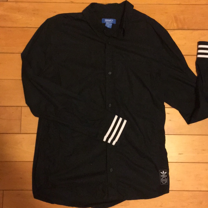 Adidas 黑色襯衫（棒外風格） m號