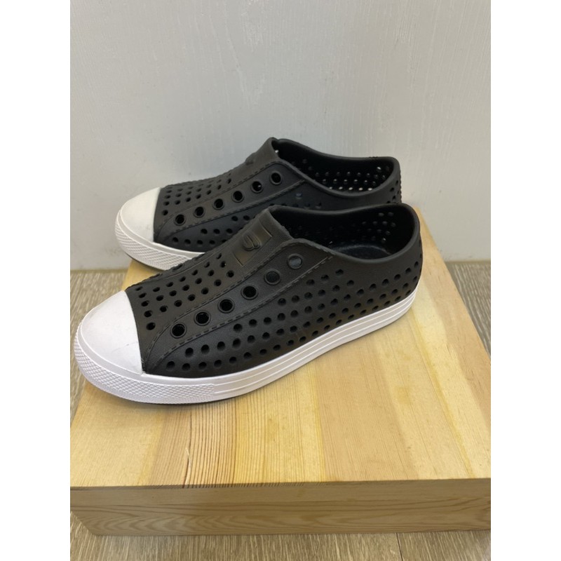 全新SKECHERS GUZMAN 2.0 黑色 雨鞋 洞洞鞋 水鞋尺寸19CM、US13