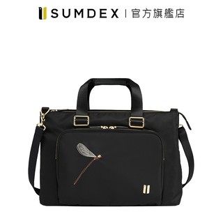 Sumdex｜多夾層日常公事包(蜻蜓版) NON-702BK-DT 黑色 官方旗艦店