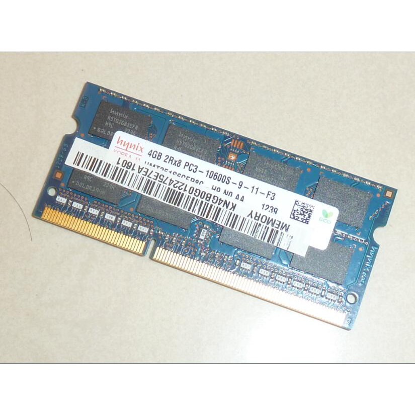 Hynix 海力士 DDR3 1333 PC3 10600 4G GB 雙面顆粒