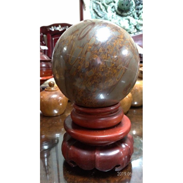 古玩古董/女媧石球/直徑15公分重量5.4公斤