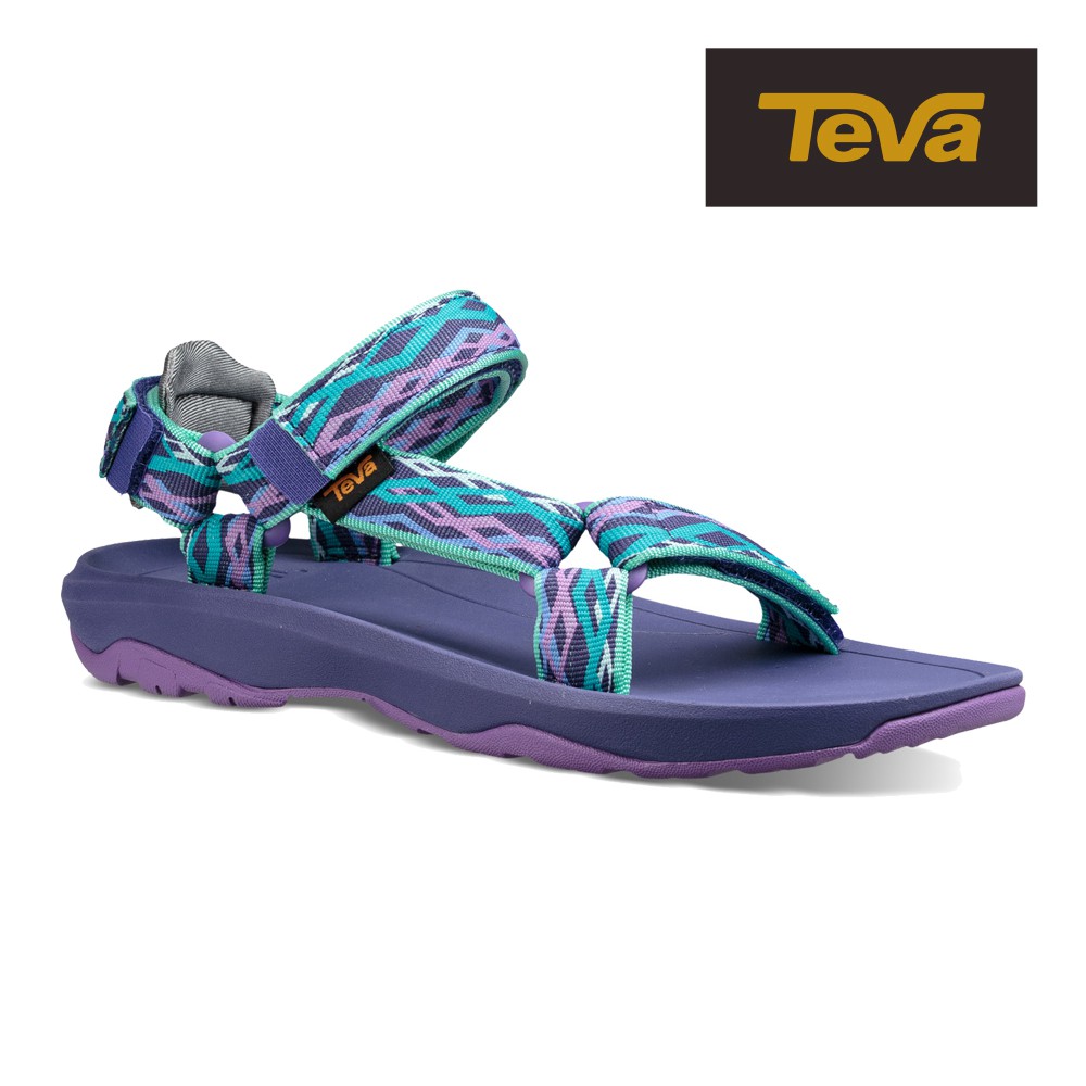 【TEVA】大童 Hurricane XLT2 機能運動涼鞋/雨鞋/水鞋/童鞋-鎖鏈粉藍紫 (原廠現貨)