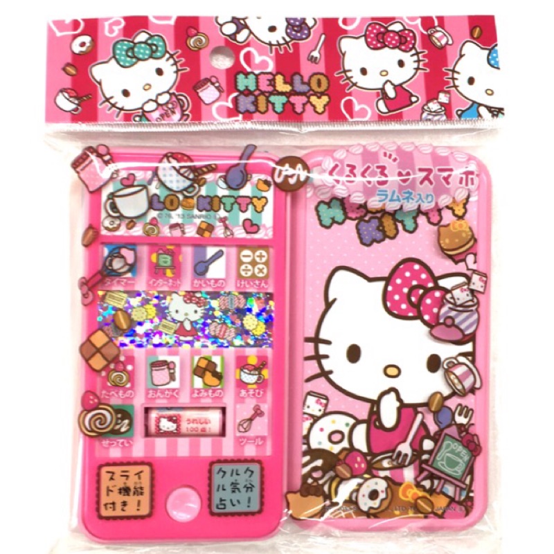 日本 Hello kitty 限量版手機玩具糖