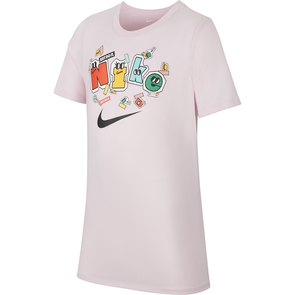 NIKE 耐吉2108大童男童女童 短袖上衣 運動 B NK RSH SS TEE 粉 DM7923621