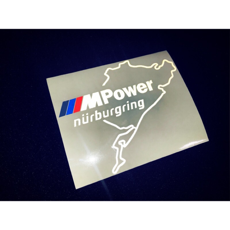 【豆豆彩藝】M26-MPower Nurburgring 簍空防水貼紙(BMW M2 M4 M3 M5 X5M X6M)