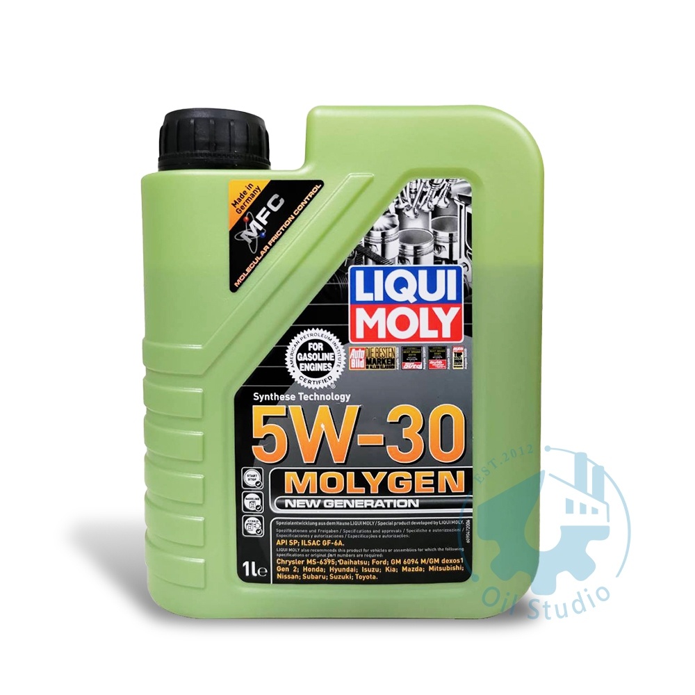 《油工坊》LIQUI MOLY MOLYGEN 5W30 合成 機油 螢光綠 類  液態鉬 日系車 #9047