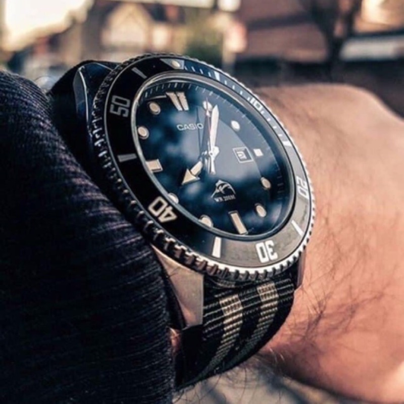 【ETTQ STORE】Casio 槍魚 黑水鬼 多功能 潛水錶 防水 不鏽鋼 金錶 手錶