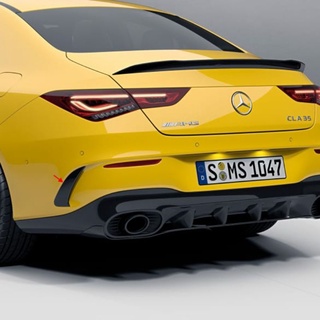 2020 Benz CLA W118 CLA200 CLA250 CLA35 CLA45 AMG後保桿風刀-特殊黃-限定