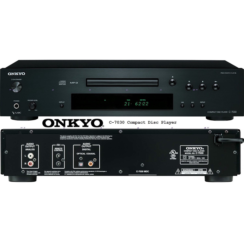 台中【傑克音響】Onkyo C-7030 M3 高階 HiFi CD播放器