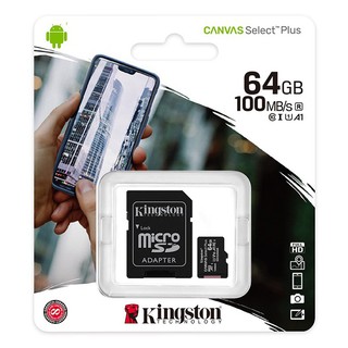 Kingston 金士頓 64G 100MB/s UHS-I microSDXC 記憶卡