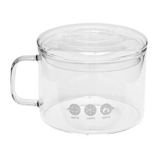 【臺灣公司現貨】平蓋玻璃泡麵碗(加厚玻璃/大容量)1000ml