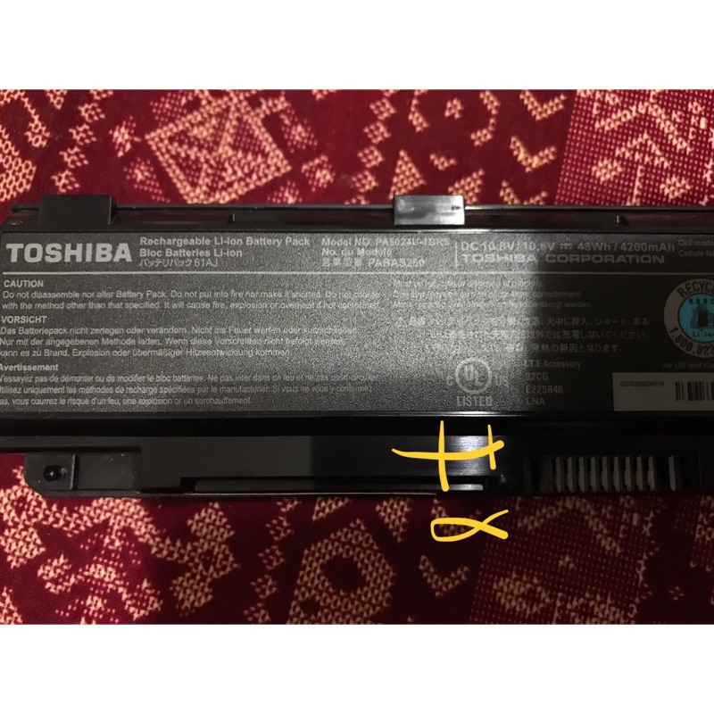 （艾）Toshiba 筆電 原廠電池 二手現貨  Satellite M840 功能正常