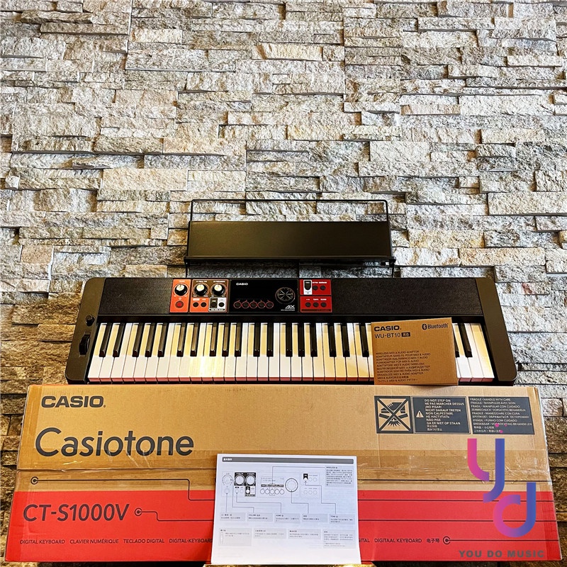 分期免運 贈無線接收器/踏板or琴袋 Casio CT-S1000V 61鍵 電子琴 合成器 人聲模擬 公司貨 保固一年