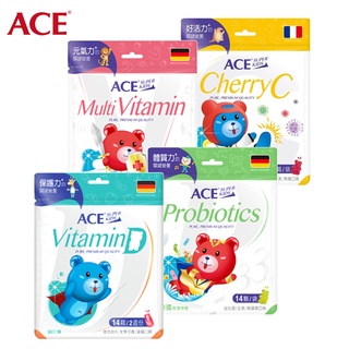 ACE 機能Q軟糖 (14顆/包) 綜合維他命 / 西印度櫻桃C / 33e益生菌 / 維他命D