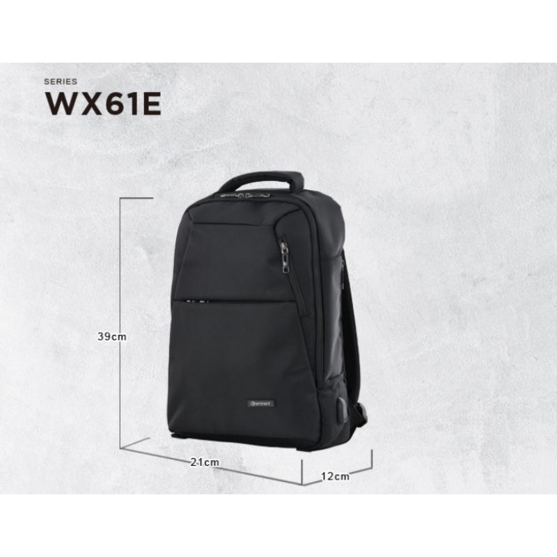 【萬國通路】簡約俐落商務後背包 16吋 WX61E (黑色)