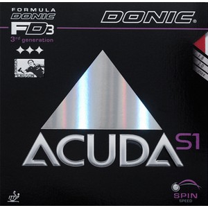 正品桌球 - DONIC ACUDA S1 平面膠皮
