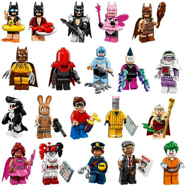 Lego 人偶包 蝙蝠俠電影 蝙蝠俠 羅賓 小丑女 貓俠 殺人鯨 batman movie 全新未組 樂高 千杏日貨