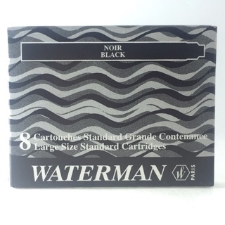 精品文具庫｜水人 WATERMAN 8支裝卡式墨水管 黑色 $200