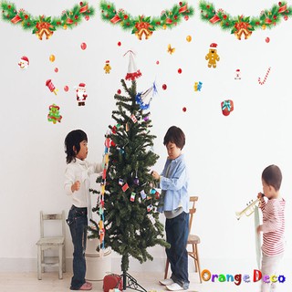 【橘果設計】耶誕吊飾 壁貼 牆貼 壁紙 DIY組合裝飾佈置 耶誕聖誕