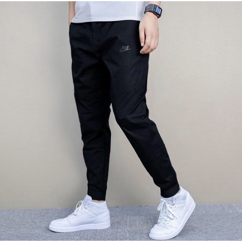 二手 NIKE SPORTSWEAR MODERN JOGGER 縮口褲 黑 L號 805099-010 台灣公司貨