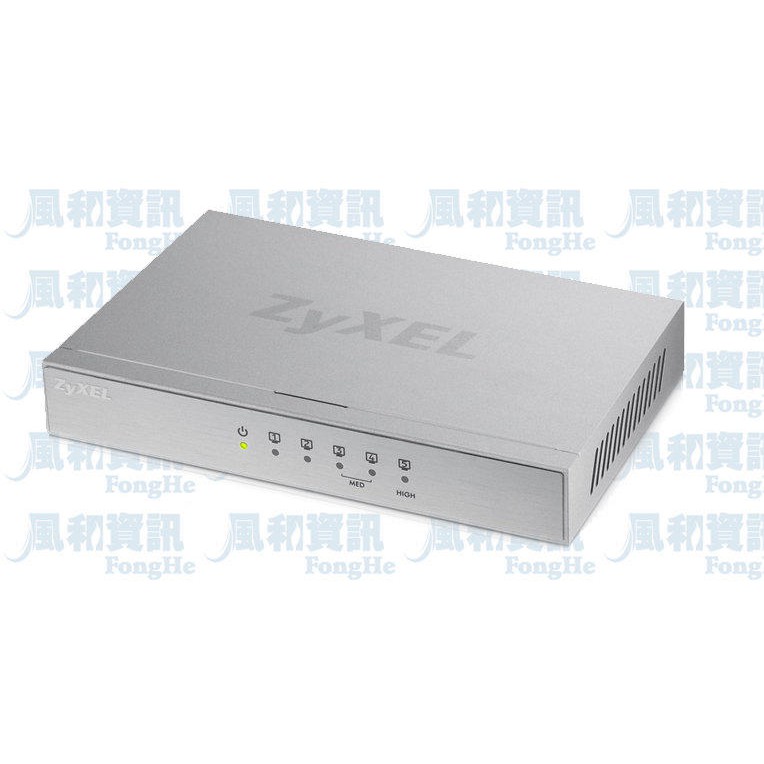 ZyXEL GS-105B V3 5埠 Gigabit 桌上型網路交換器(鐵殼版)