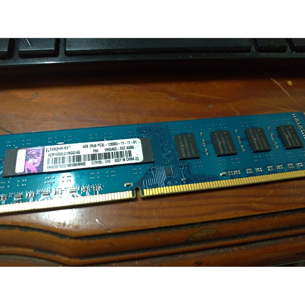 金士頓 雙面 DDR3 1600 4gb