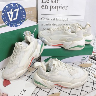 帝安諾-PUMA THUNDER SPECTRA 米白 紅綠 皮革 麂皮 泫雅著用 老爹鞋 36751612 男女鞋