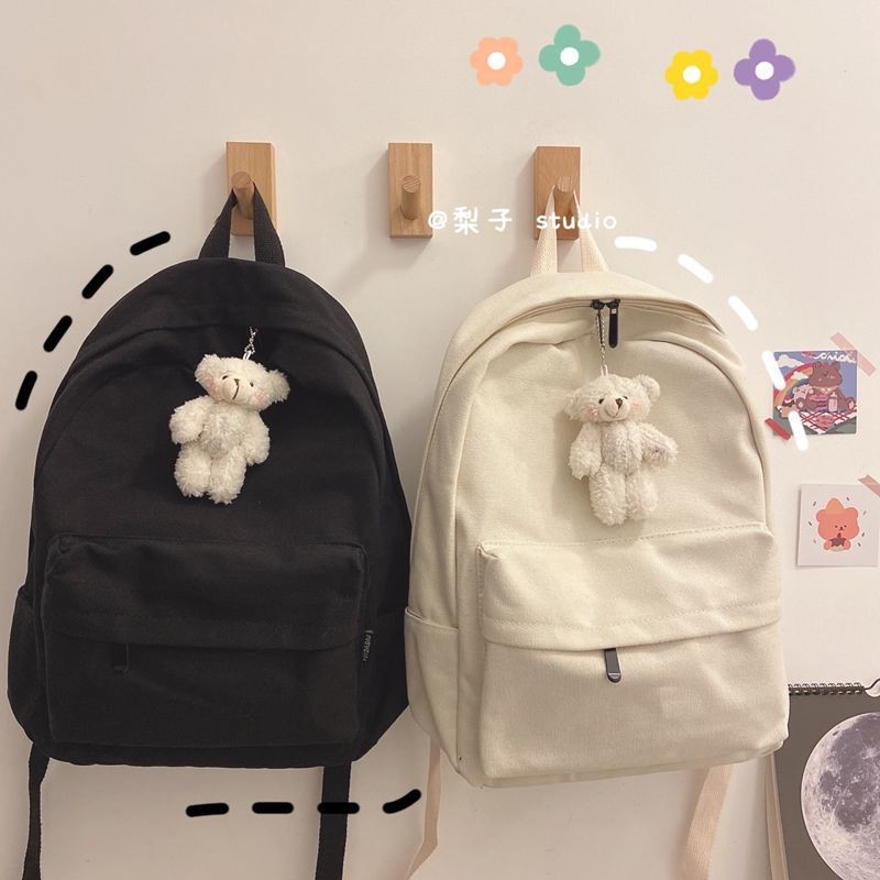 特惠無印系列書包女韓版原宿ulzzang大學生背包高中大容量ins風雙肩包 蝦皮購物