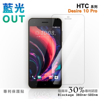 【膜力威】專利抗藍光保護貼｜HTC Desire 10 Pro 適用