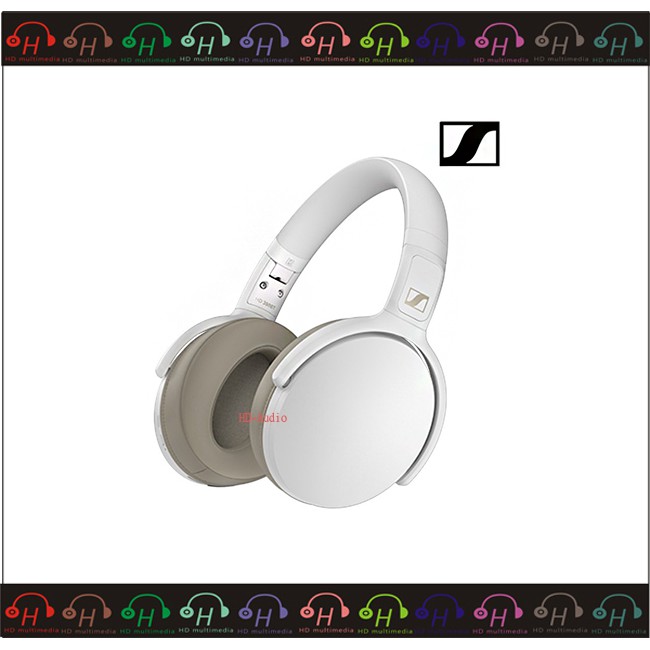 弘達影音多媒體 Sennheiser HD350BT 無線藍牙耳罩式耳機 公司貨 白色 (無線/藍牙 30小時