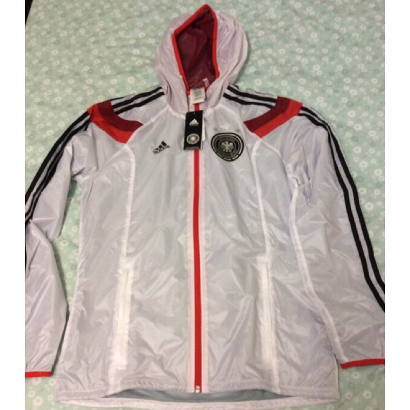 Adidas 2014年世界盃足球賽德國風衣出場外套size:S/M | 蝦皮購物