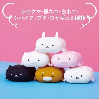 airpods pro保護套ELECOM蘋果AirPods保護套AirPods 動物耳機殼 蘋果無線 藍芽 白貓 黑貓