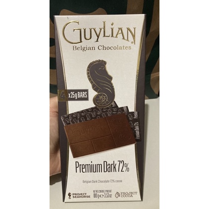 Guylian吉利蓮72%黑巧克力片100g（全新未拆封）