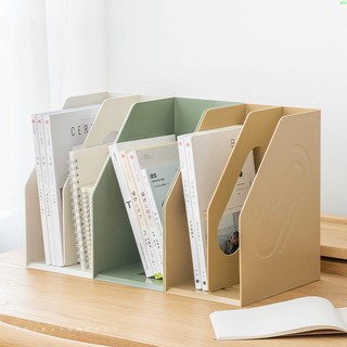 時代良品多層檔案夾收納盒架子置物架收納架桌面辦公用品大全 辦公室書立檔案框資料架 整理架筐收納盤ins風