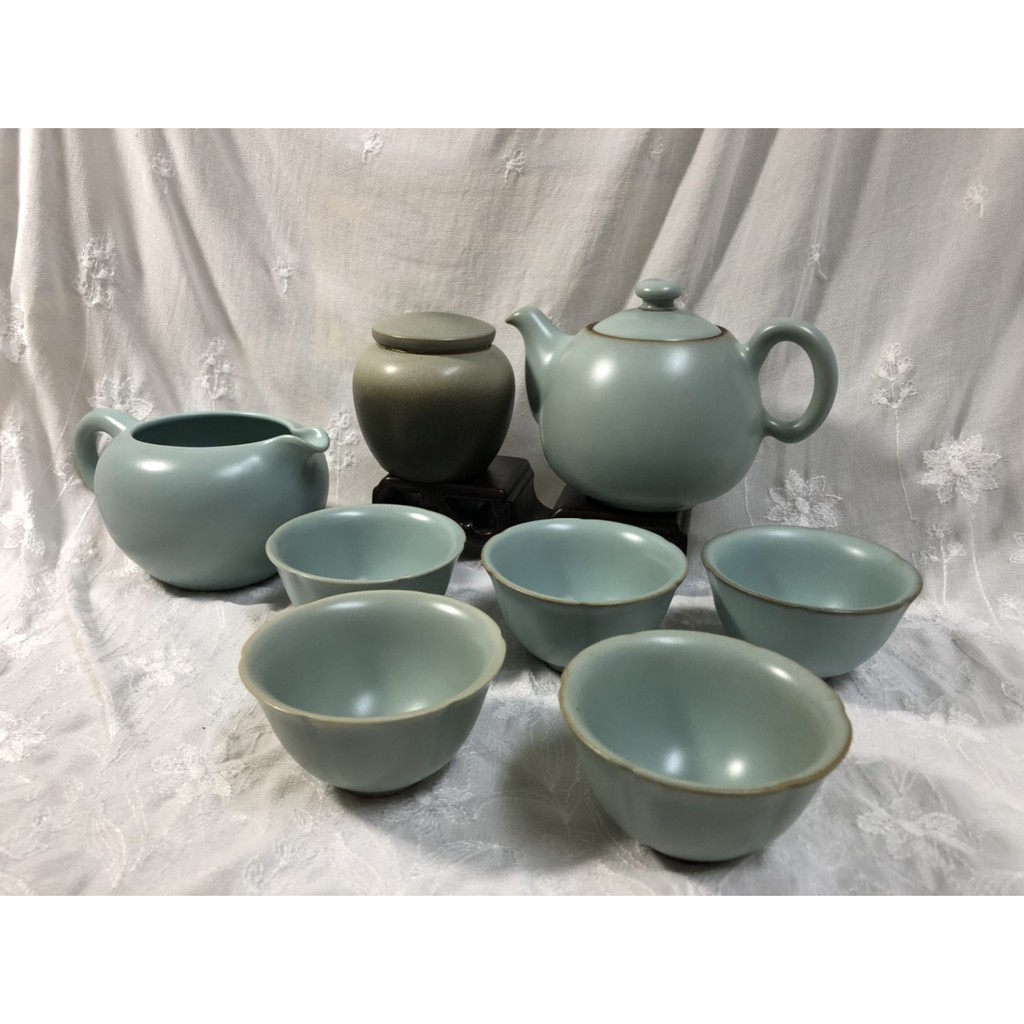 陶作坊  懷汝系列(一) 茶壺、茶葉罐、茶海、茶杯組