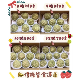 8/22出貨 產地直送 🔥新上市日照🌞臺東大目釋迦 每箱10斤✨