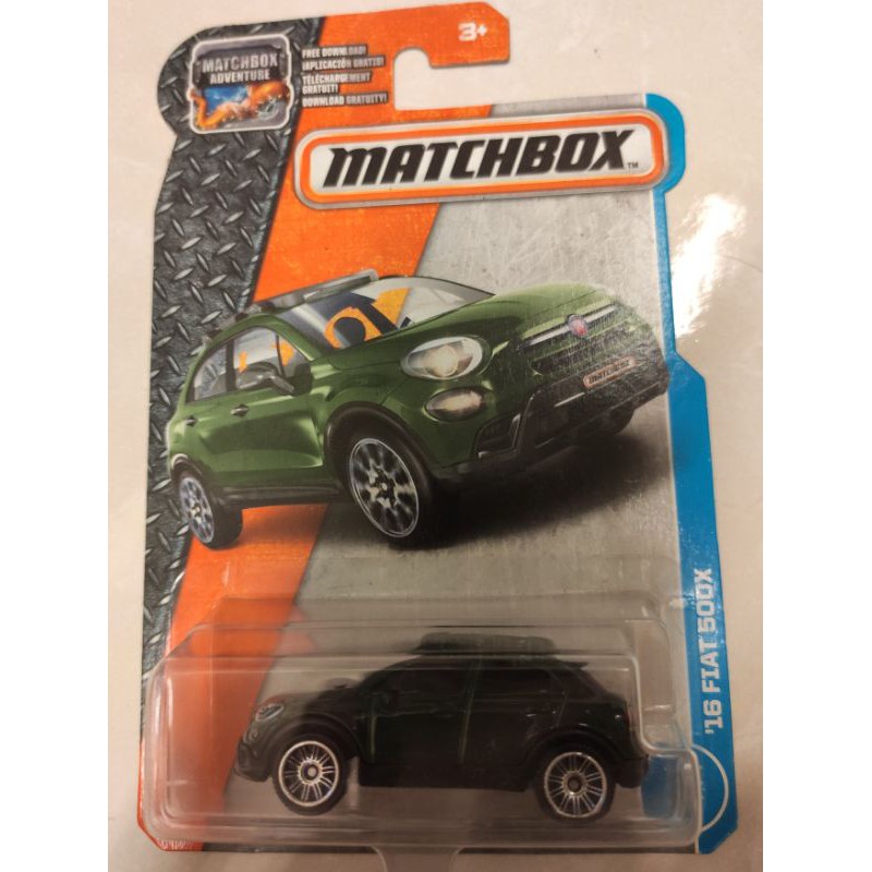 Matchbox 2017 FIAT 500X 墨綠色
