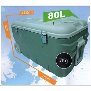 m朋品心m專業型 冰寶 80L附輪保冰箱 保冰桶 釣魚/露營/烤肉 80公升保冷箱桶