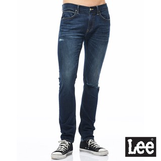 Lee 709 彈性低腰合身小直筒牛仔褲 男 中深藍 Modern LL1800717UV
