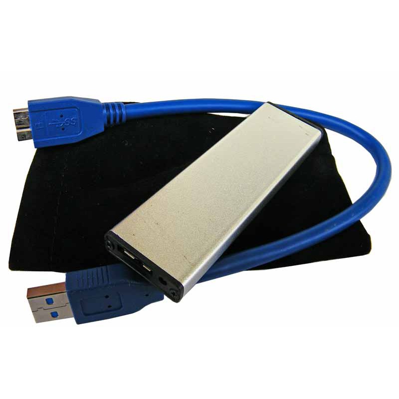 (讓您也可以讓M.2 SSD變成飆速外接硬碟!)M.2 SSD轉接盒_外接盒_轉USB3.0_2280_NVME_送皮套