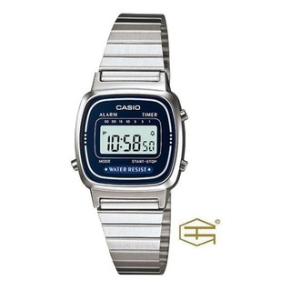 【天龜】CASIO 復古潮流 淑女電子錶 藍 LA670WA-2