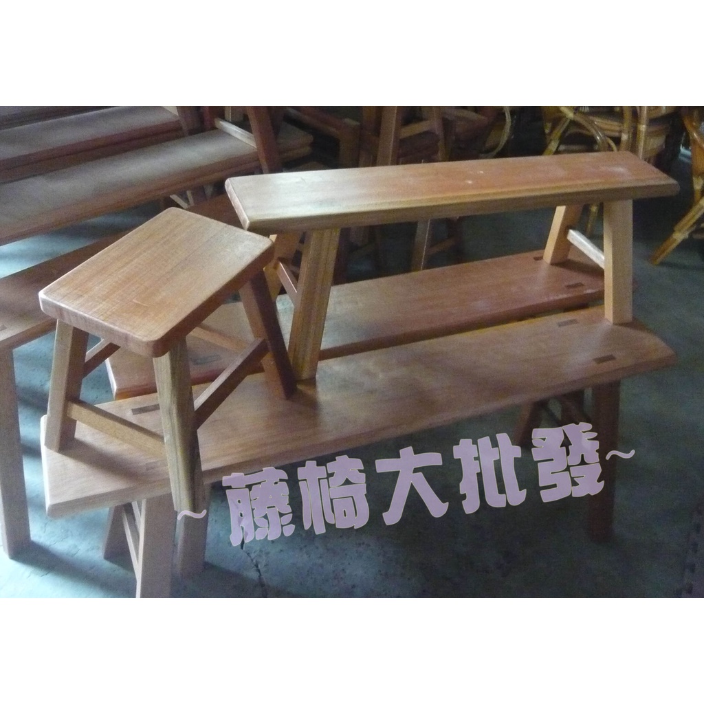 【理想家藤椅批發零售】台灣製原木板凳-長板凳-四種尺寸-復古餐廳餐椅-團購更優惠