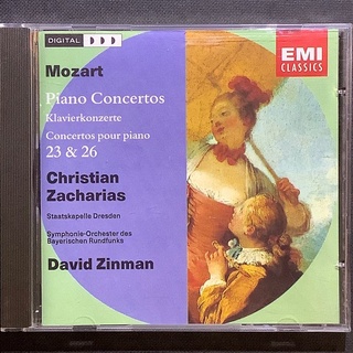 Mozart莫札特-第 23 & 26 號鋼琴協奏曲 Zacharias札卡利斯/鋼琴 Zinman辛曼/指揮 荷蘭版