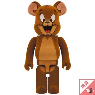 （現貨）BE@RBRICK 庫柏力克熊 JERRY 傑利鼠 植絨款 1000％ 正版 限量 湯姆貓與傑利鼠 玩具有毒