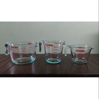 PYREX 玻璃量杯 3件組 250ml 500ml 1000ml ( 全新品 )