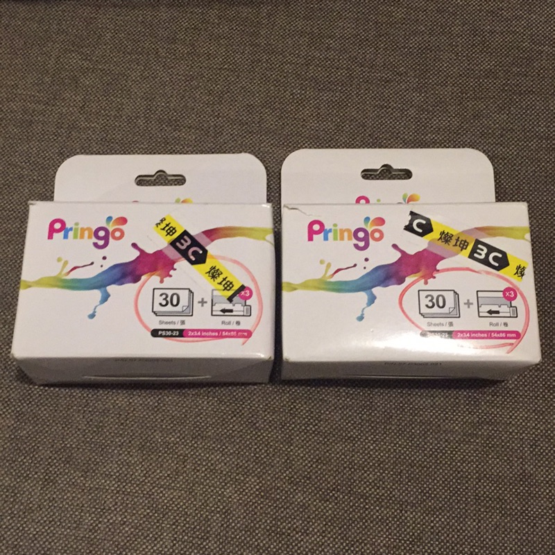 Pringo p231 p232 相紙及墨水 全新 2盒一組