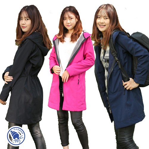 轉換滑冰藥用的長版防風外套女 Konnextinc Com